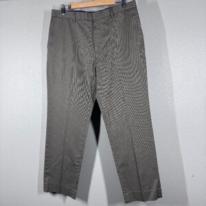 Banana‎ Republic Non-Iron Standard Fit Pants Mens 33x30 Gray Herringbone Cotton